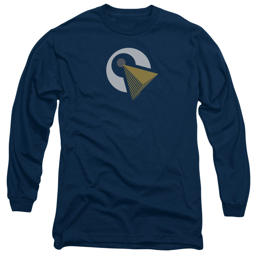 Star Trek Discovery Vulcan Logo Mens Long Sleeve Shirt Navy Officially Licensed Officially Licensed