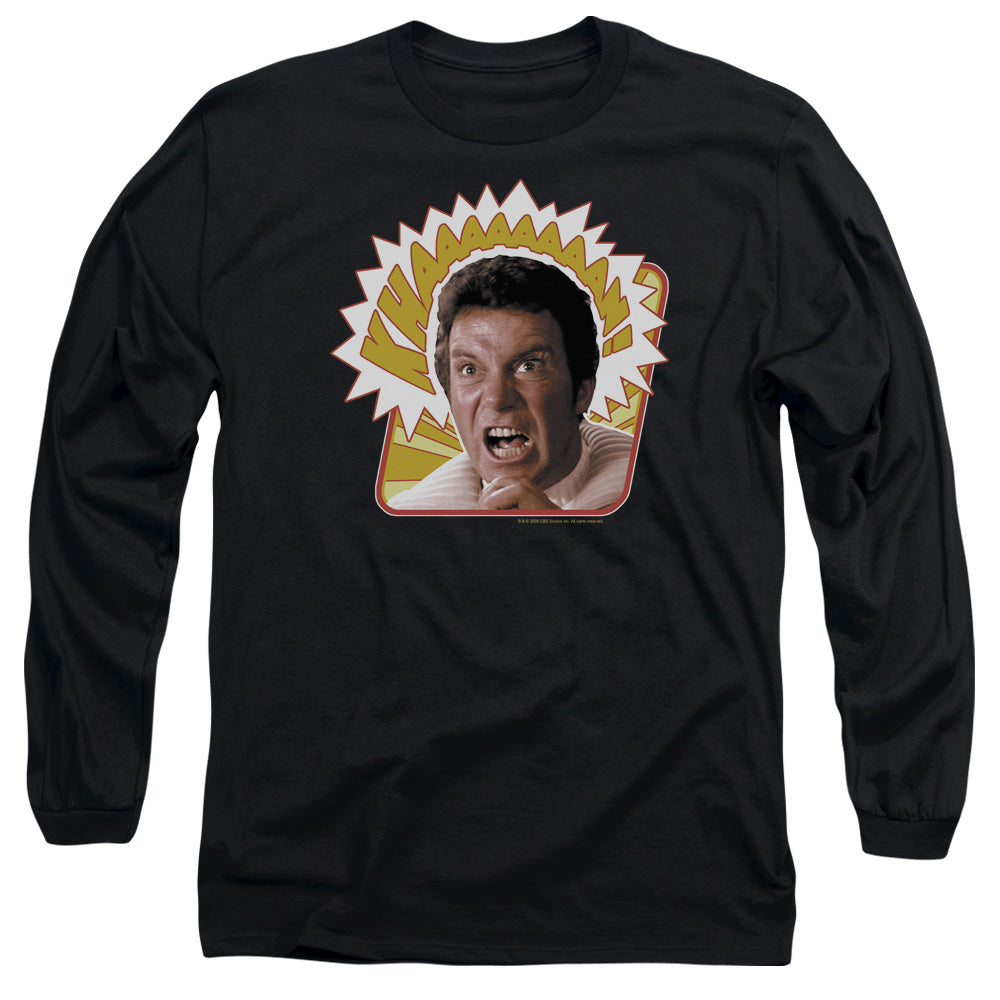 Star Trek Khaaaaaan Mens Long Sleeve Shirt Black Officially Licensed Officially Licensed