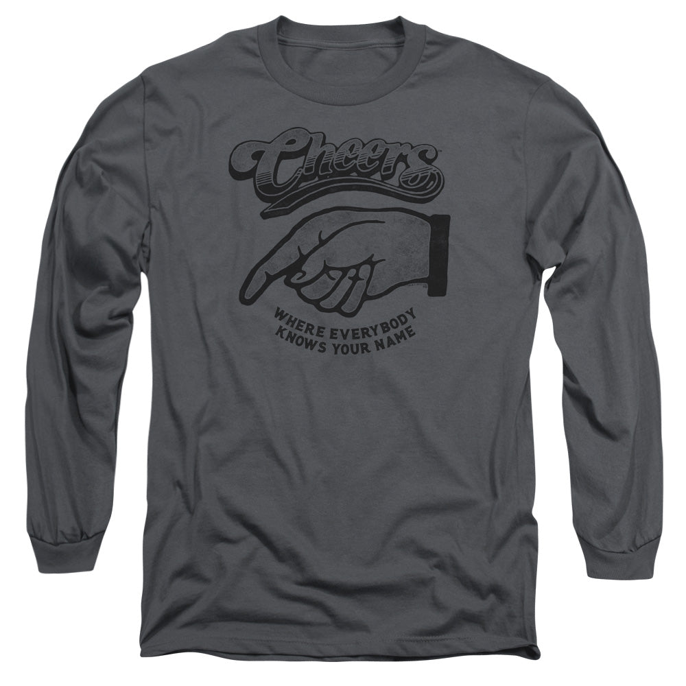 Cheers The Standard Mens Long Sleeve Shirt Charcoal Officially Licensed Officially Licensed