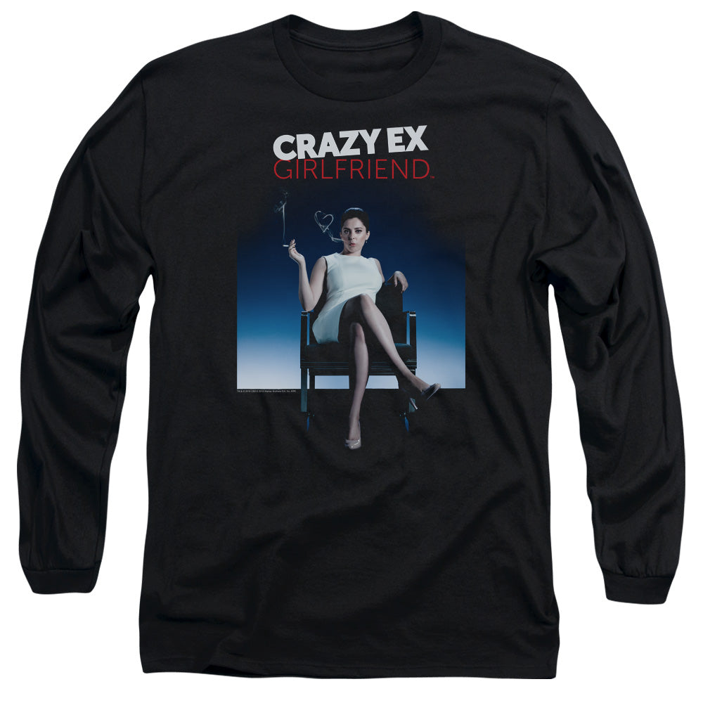 Crazy Ex Girlfriend Crazy Instinct Mens Long Sleeve Shirt Black Officially Licensed Officially Licensed