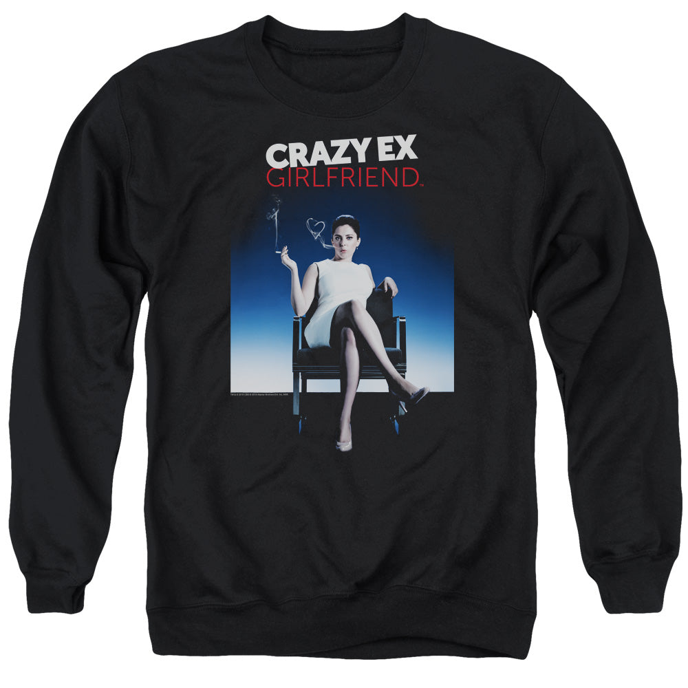 Crazy Ex Girlfriend Crazy Instinct Mens Crewneck Sweatshirt Black Officially Licensed