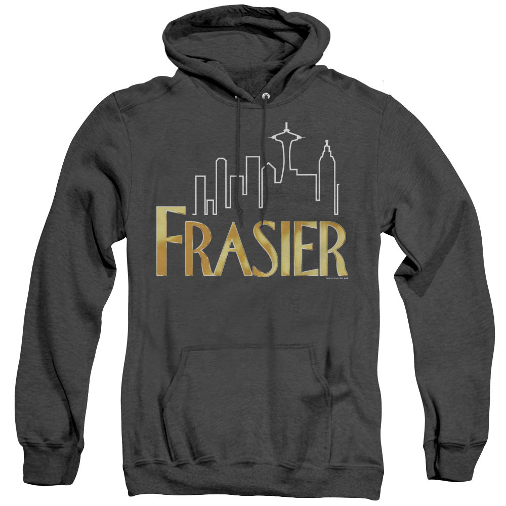 Frasier Frasier Logo Mens Heather Hoodie Black Officially Licensed