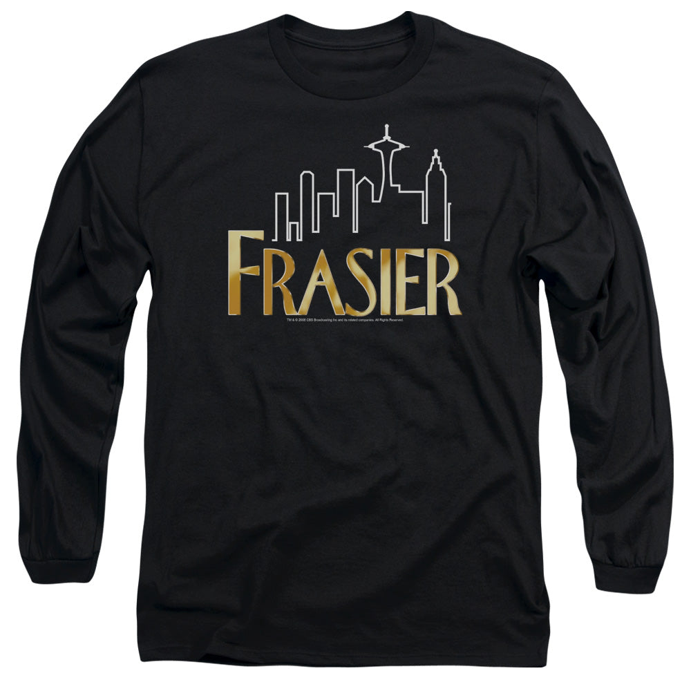 Frasier Frasier Logo Mens Long Sleeve Shirt Black Officially Licensed Officially Licensed