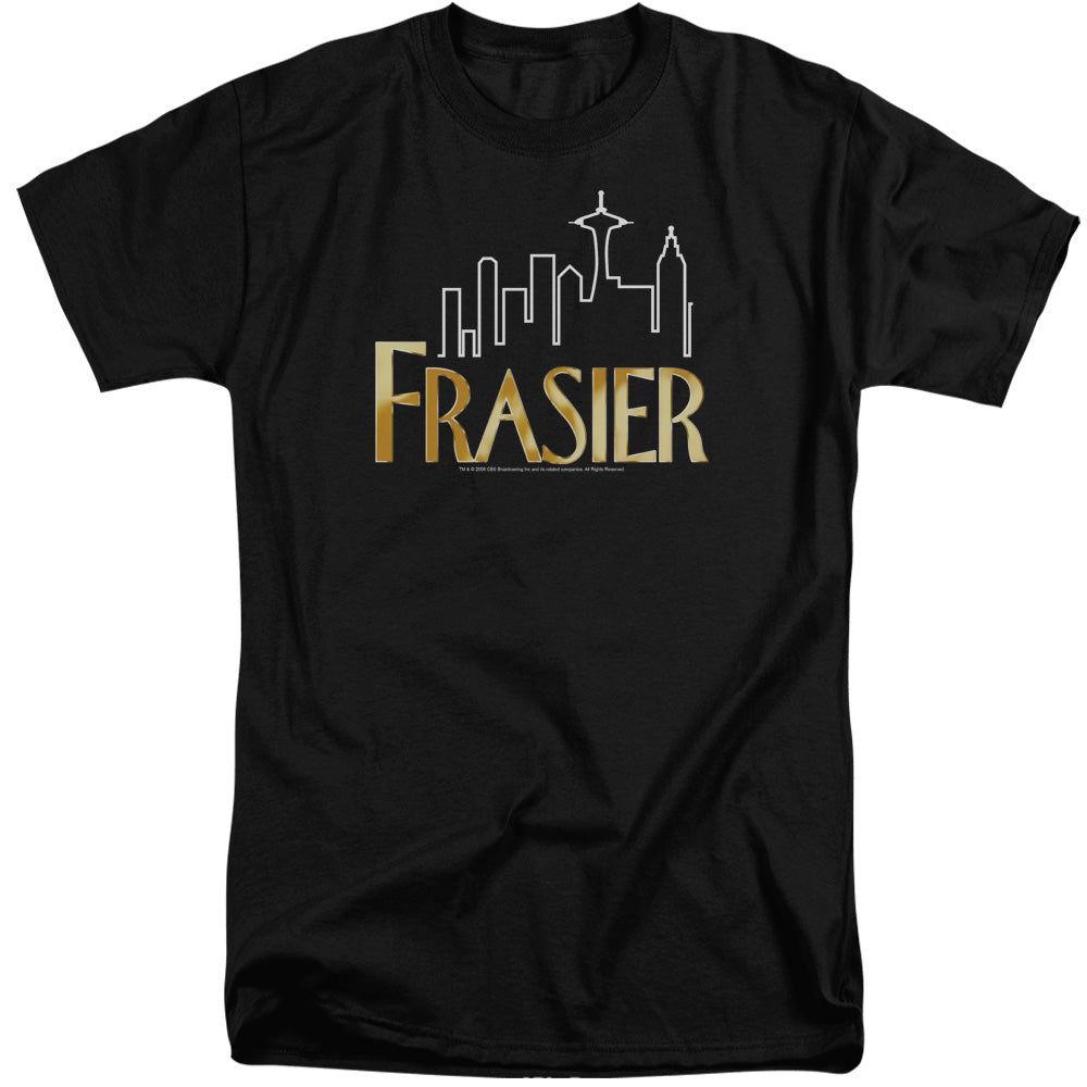 Frasier Frasier Logo Mens Tall T Shirt Black Officially Licensed