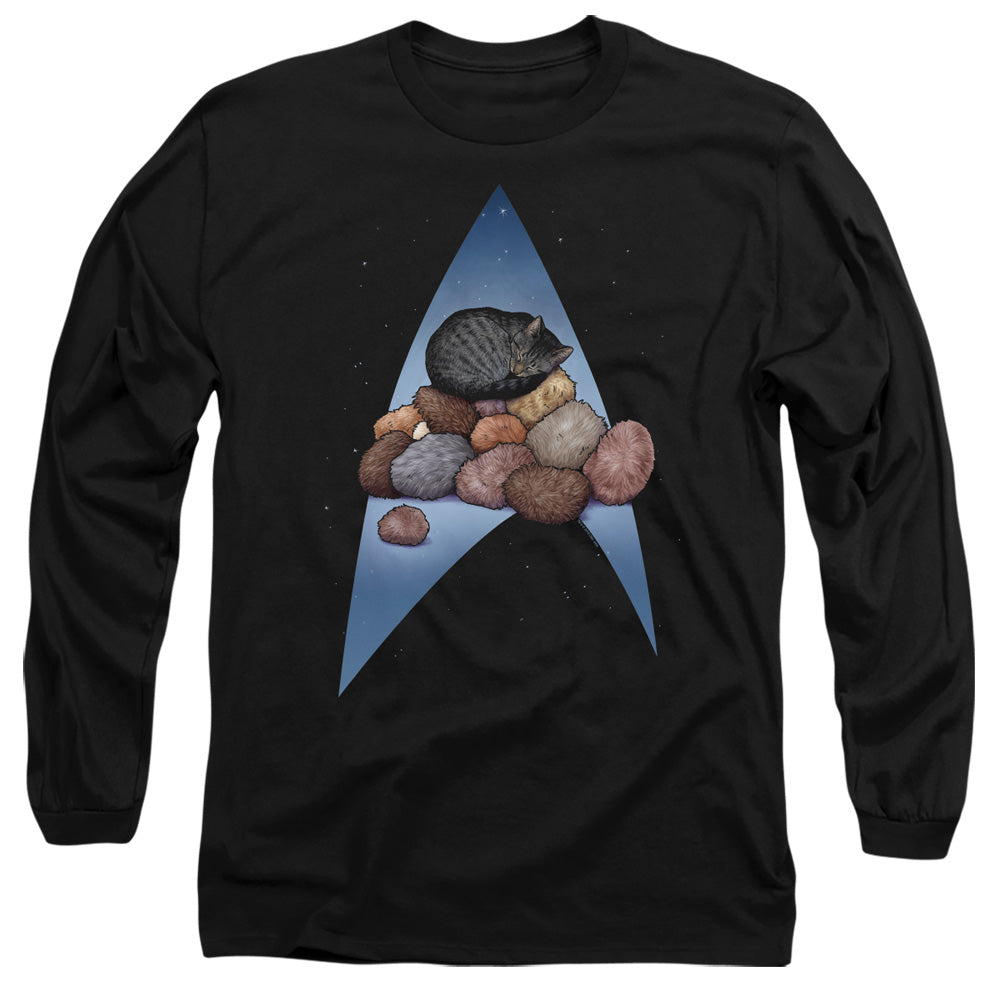 Star Trek Five Year Nap Mens Long Sleeve Shirt Black Officially Licensed Officially Licensed