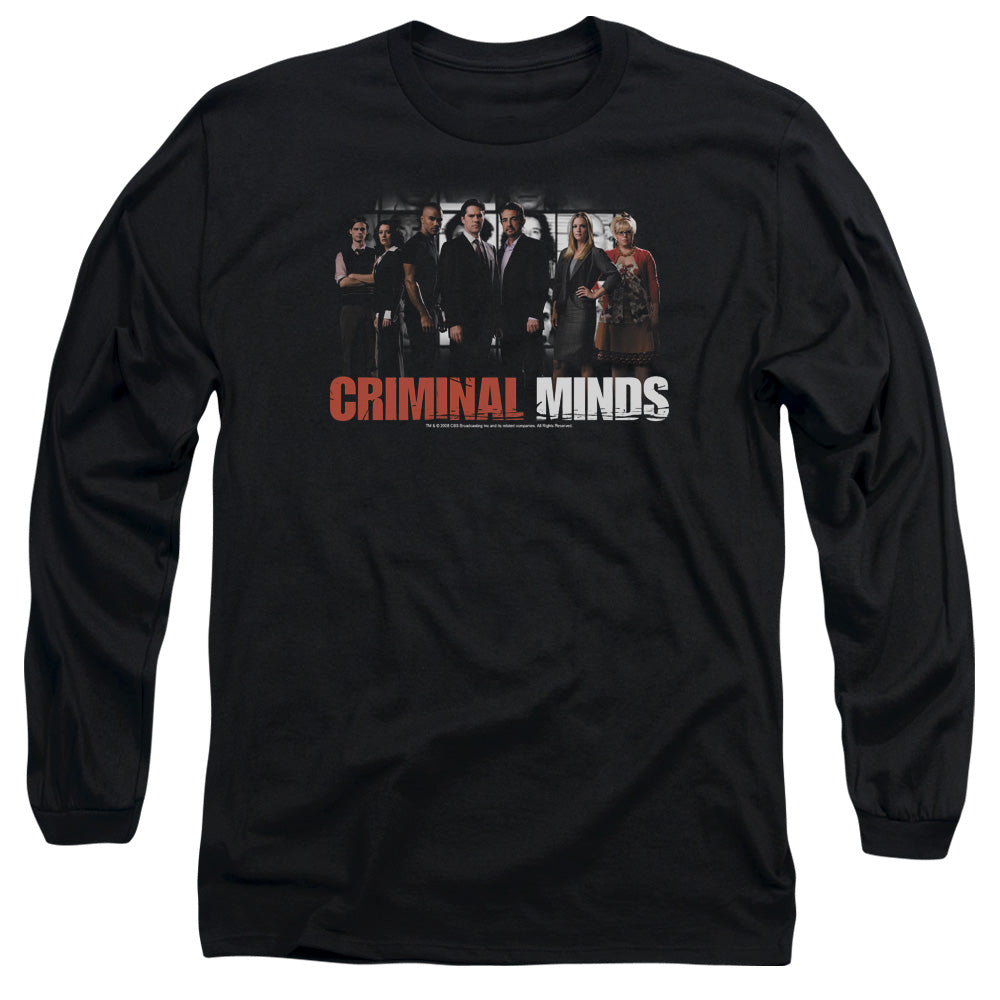 Criminal Minds The Brain Trust Mens Long Sleeve Shirt Black Officially Licensed Officially Licensed