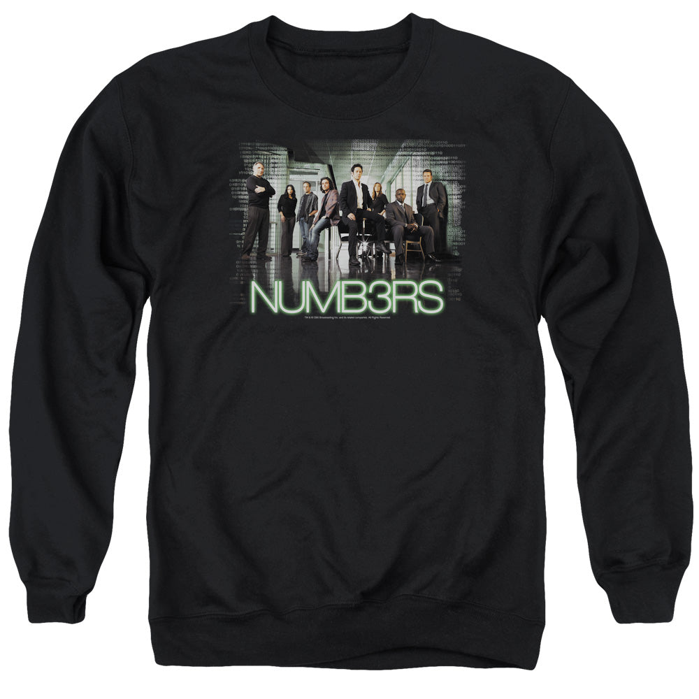 Numb3rs Numbers Cast Mens Crewneck Sweatshirt Black Officially Licensed