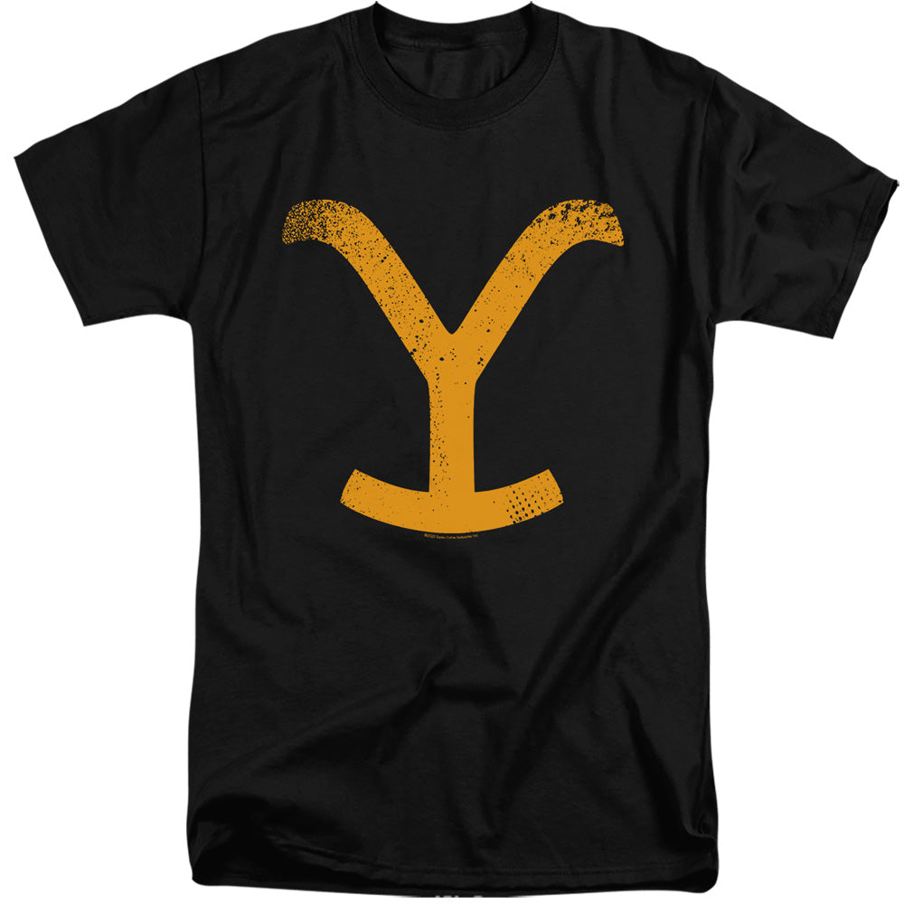 Yellowstone Large Brand Mens Tall T Shirt Black Officially Licensed