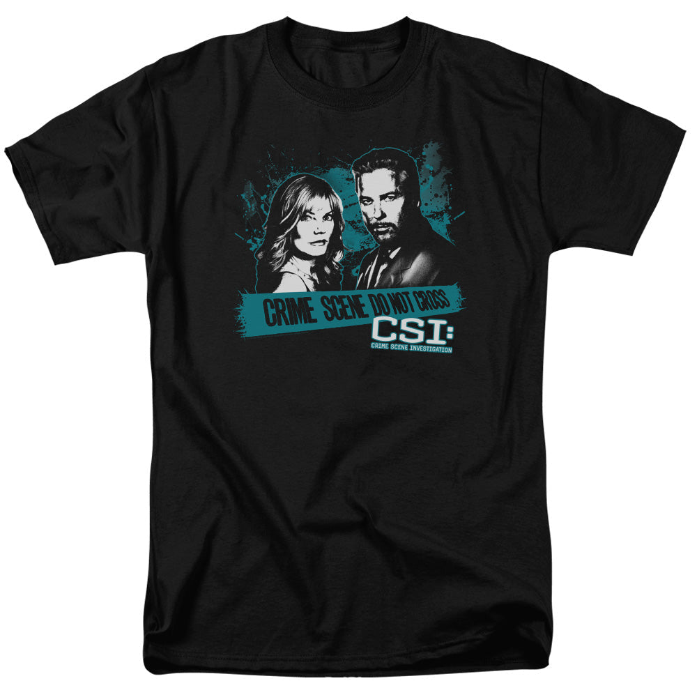 Csi Cross The Line Mens T Shirt Black Officially Licensed