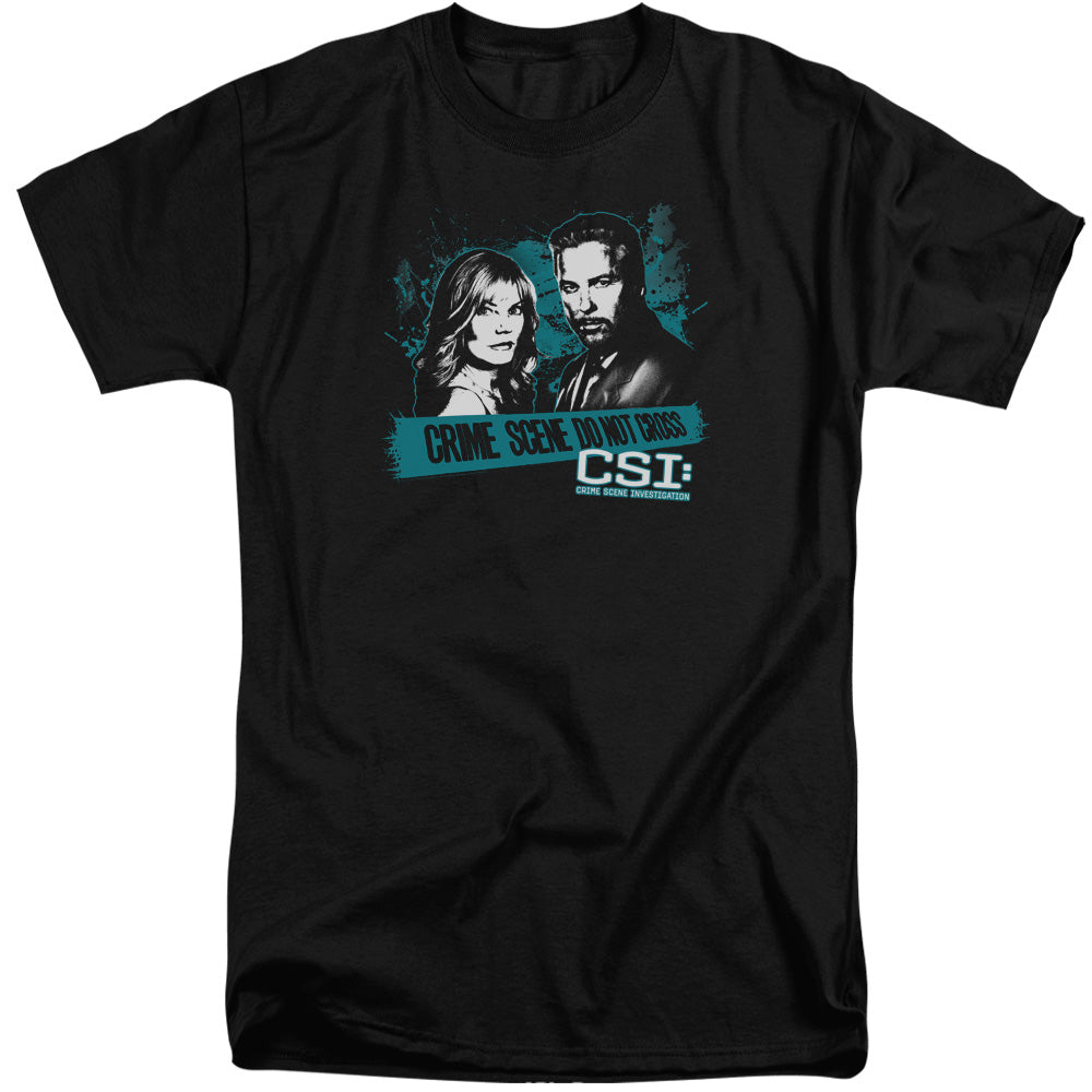 Csi Cross The Line Mens Tall T Shirt Black Officially Licensed
