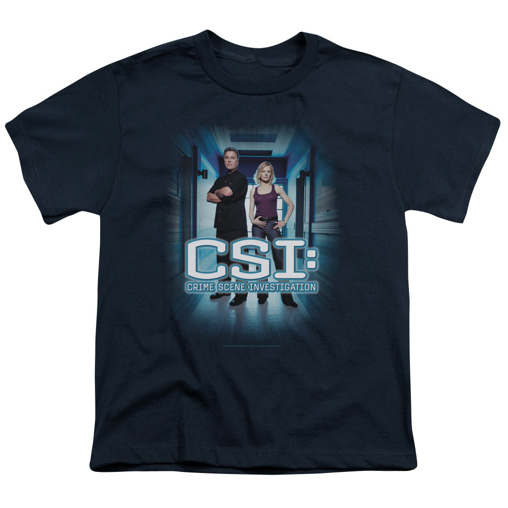 Csi Serious Business Kids Youth T Shirt Navy Officially Licensed