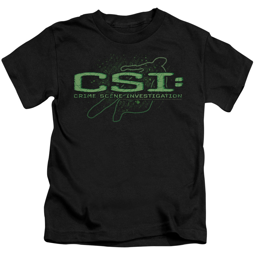 Csi Sketchy Shadow Juvenile Kids Youth T Shirt Black Officially Licensed