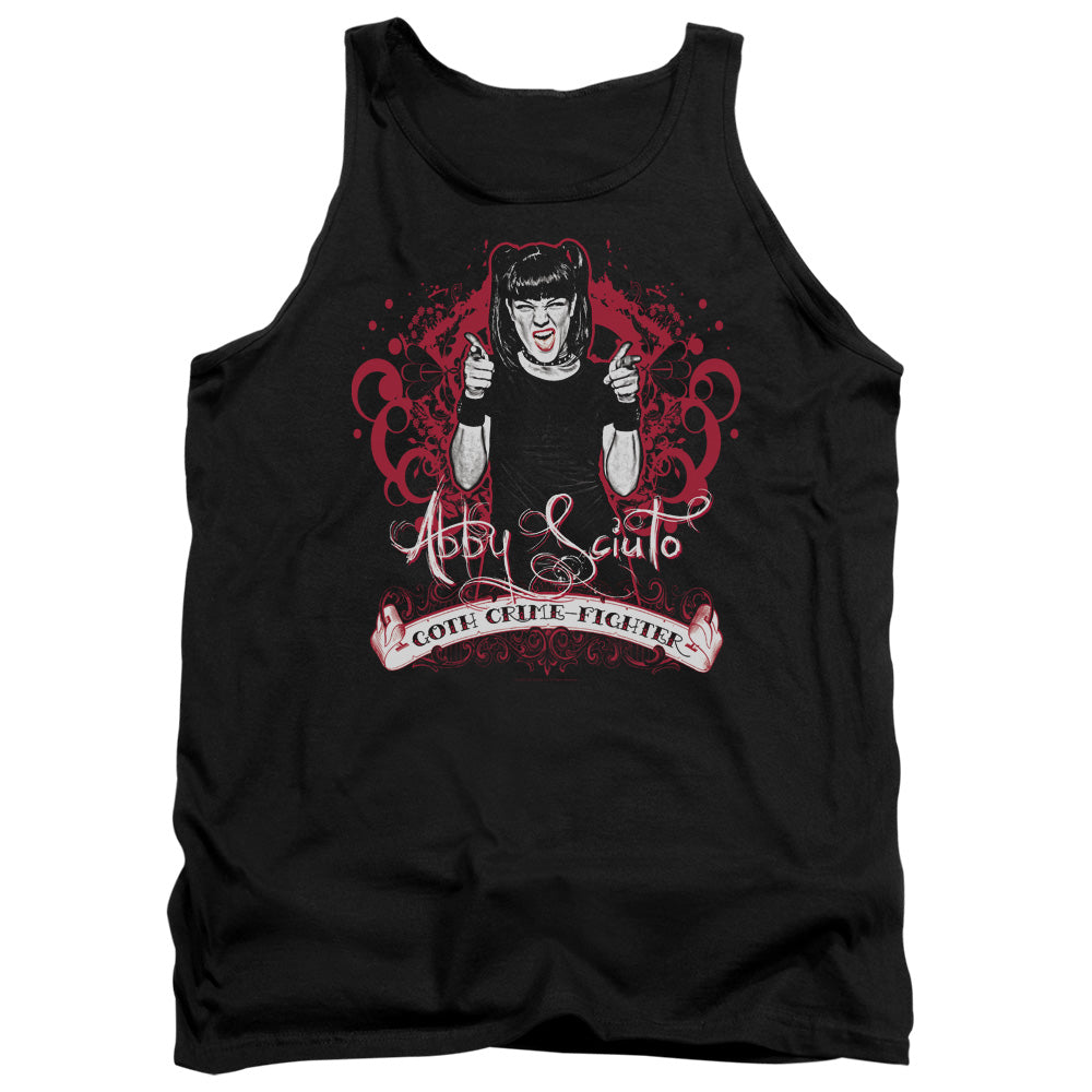 Ncis Goth Crime Fighter Mens Tank Top Shirt Black Officially Licensed