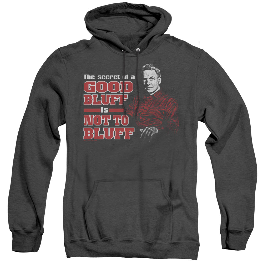 Ncis No Bluffing Heather Mens Hoodie Black Officially Licensed