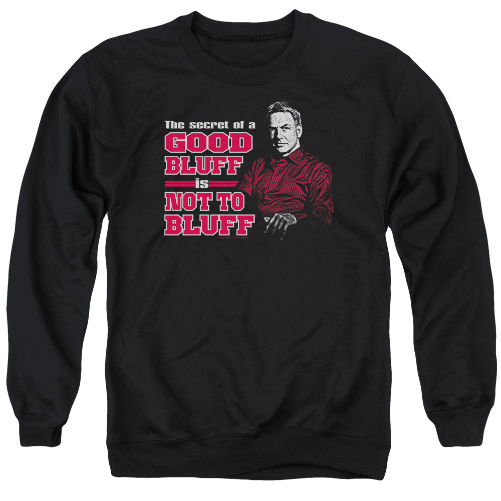 Ncis No Bluffing Mens Crewneck Sweatshirt Black Officially Licensed