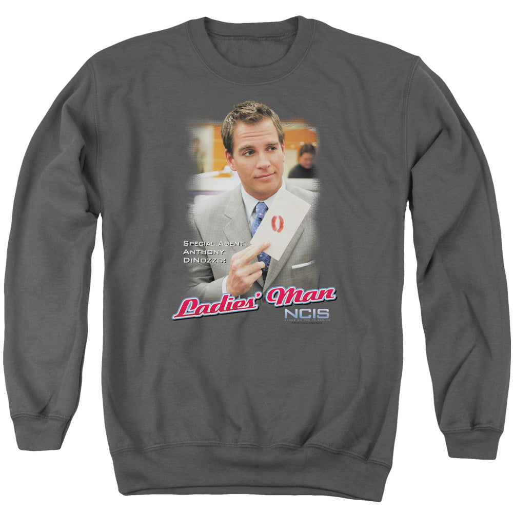 Ncis Ladies Man Mens Crewneck Sweatshirt Charcoal Officially Licensed