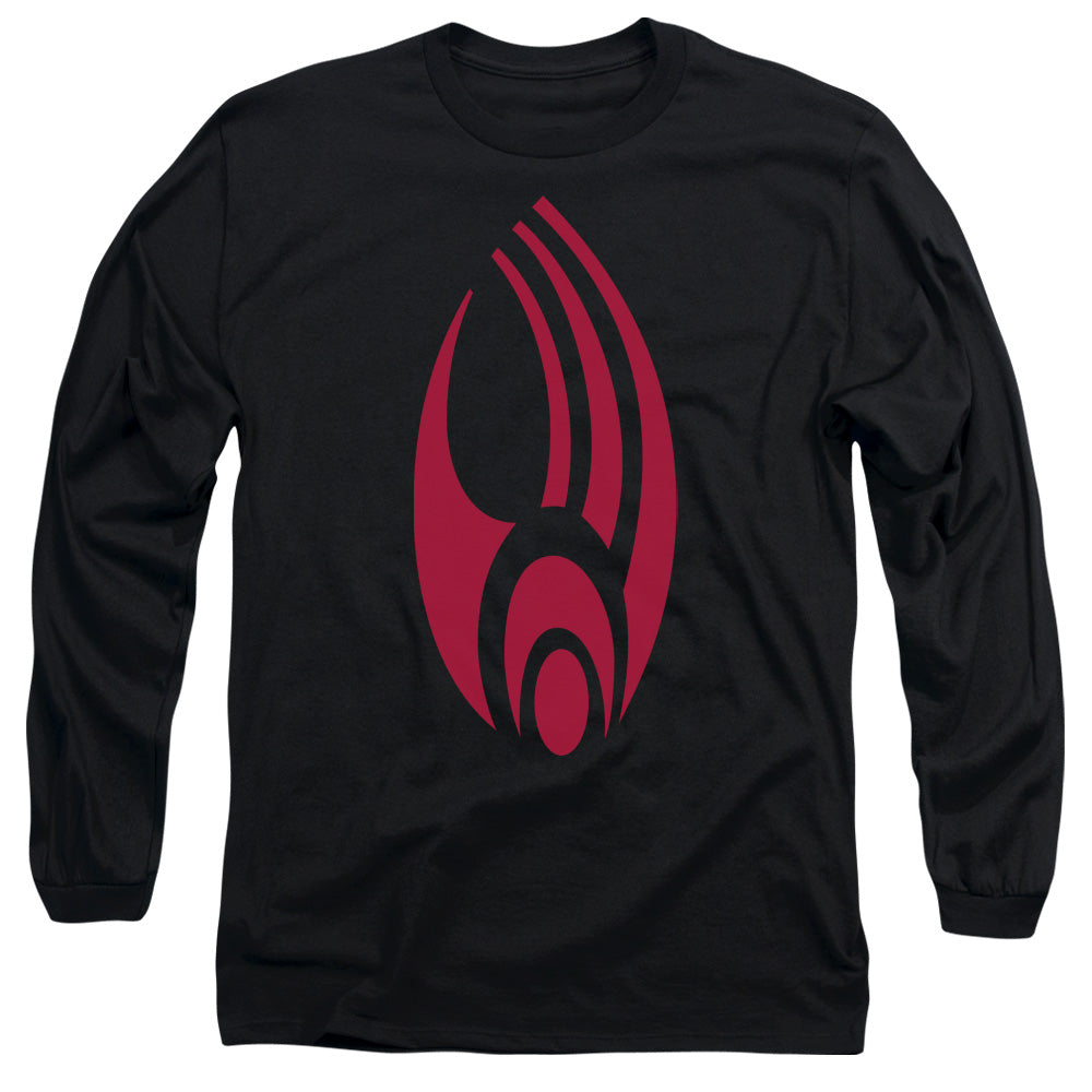 Star Trek Borg Logo Mens Long Sleeve Shirt Black Officially Licensed Officially Licensed