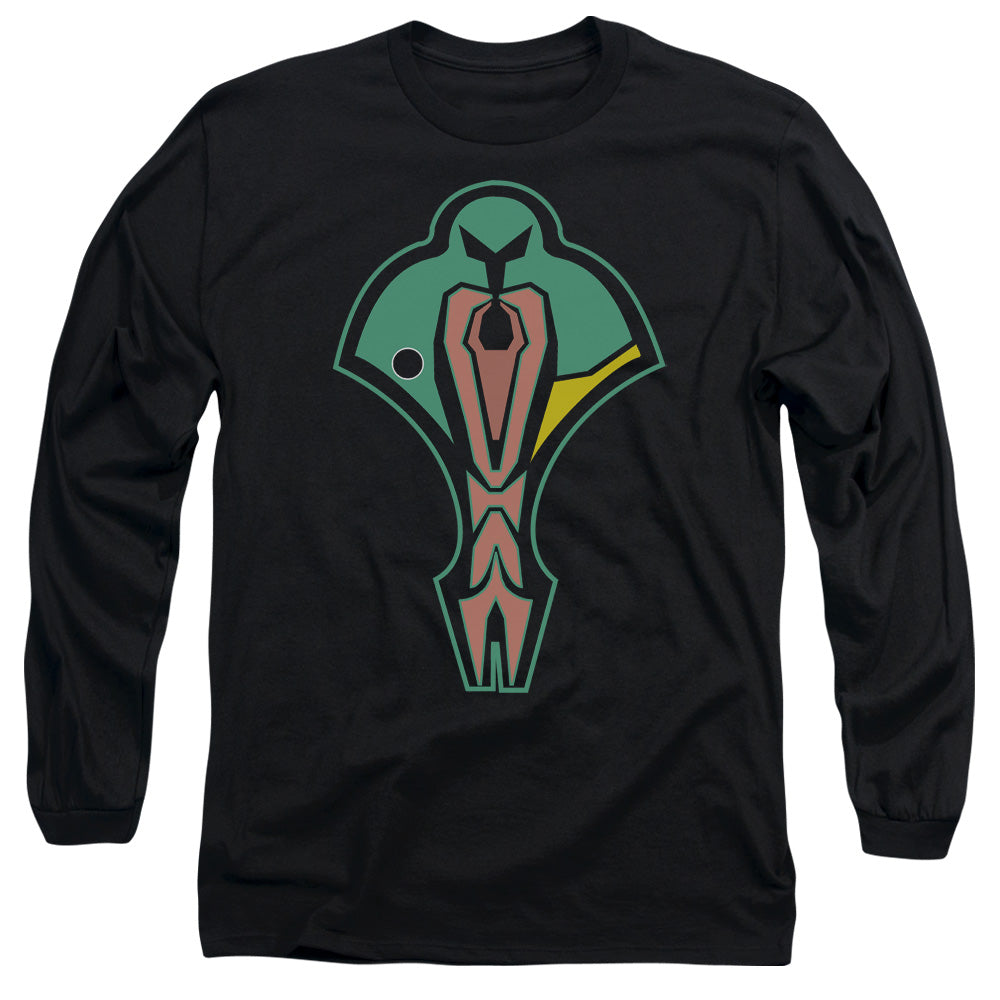 Star Trek Cardassian Logo Mens Long Sleeve Shirt White Officially Licensed Officially Licensed