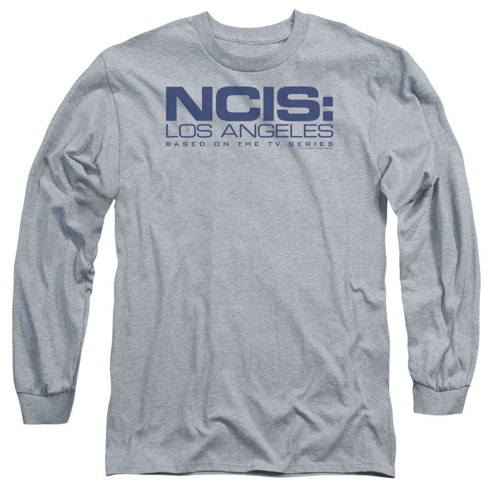 Ncis La Logo Mens Long Sleeve Shirt Athletic Heather Officially Licensed