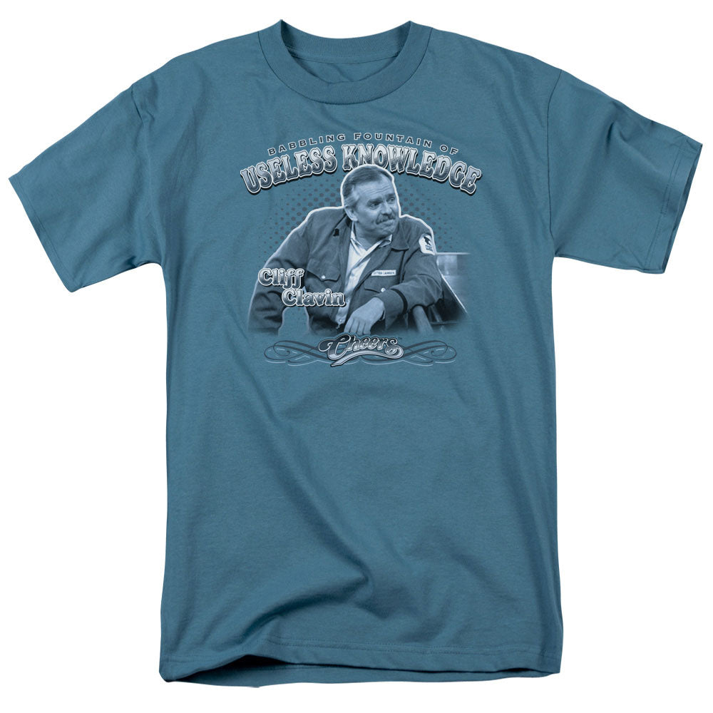 Cheers Fountain Of Knowledge Mens T Shirt Slate Officially Licensed