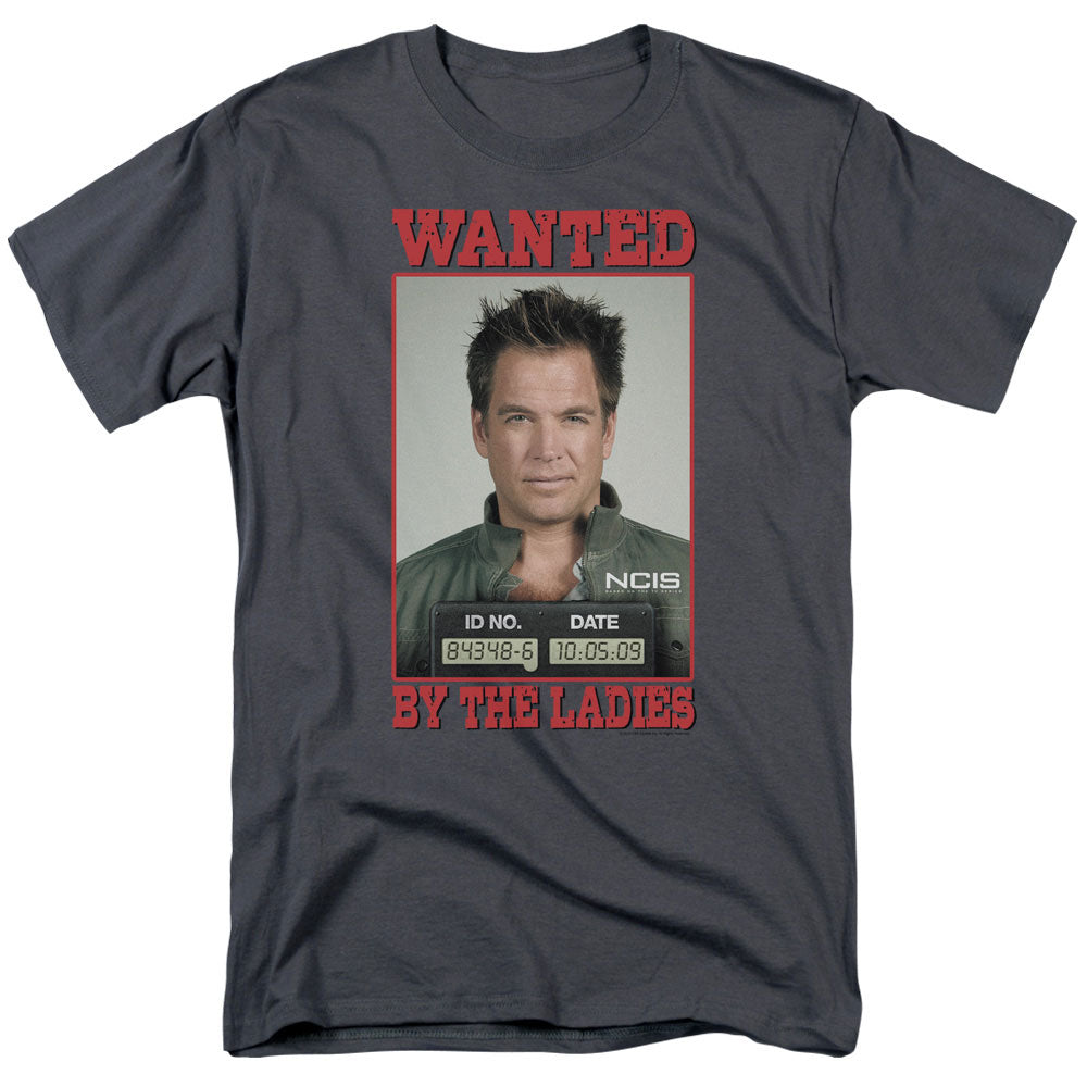 Ncis Wanted Mens T Shirt Charcoal Officially Licensed