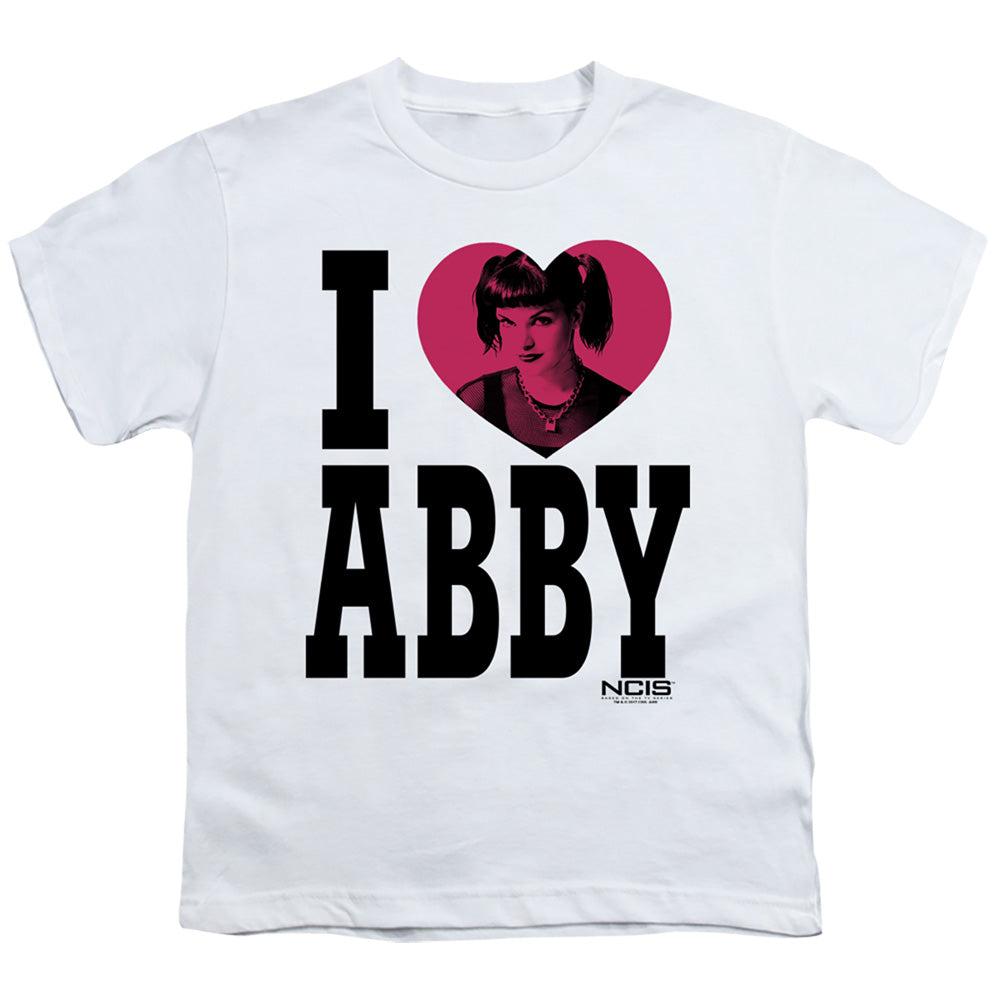 Ncis I Heart Abby Kids Youth T Shirt White Officially Licensed