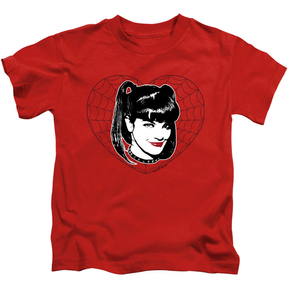 Ncis Abby Heart Juvenile Kids Youth T Shirt Red Officially Licensed
