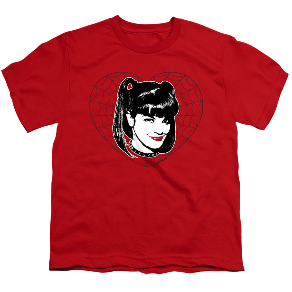 Ncis Abby Heart Kids Youth T Shirt Red Officially Licensed