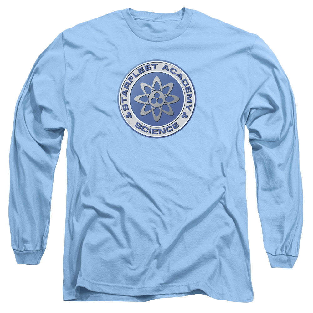 Star Trek Science Mens Long Sleeve Shirt Carolina Blue Officially Licensed Officially Licensed