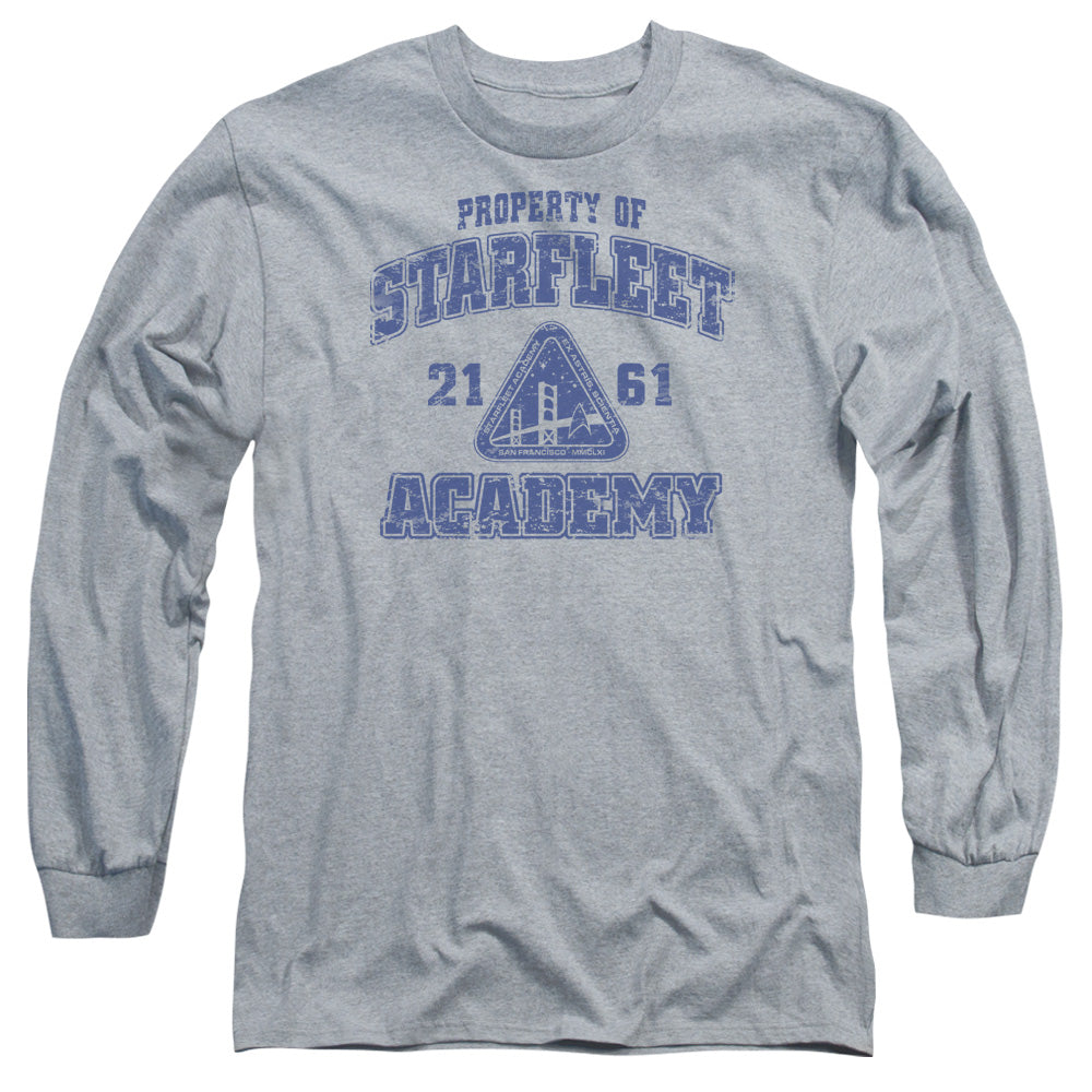 Star Trek Old School Mens Long Sleeve Shirt Athletic Heather Officially Licensed Officially Licensed