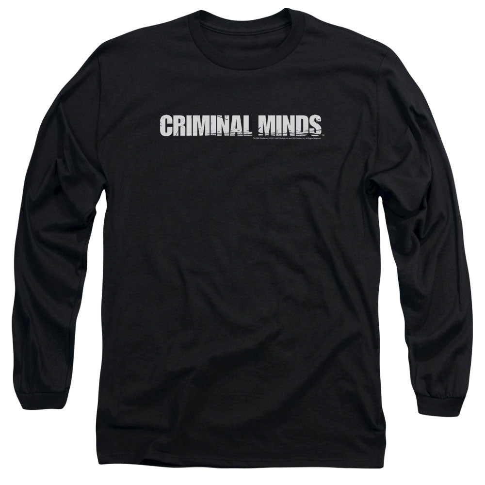 Criminal Minds Logo Mens Long Sleeve Shirt Black Officially Licensed Officially Licensed