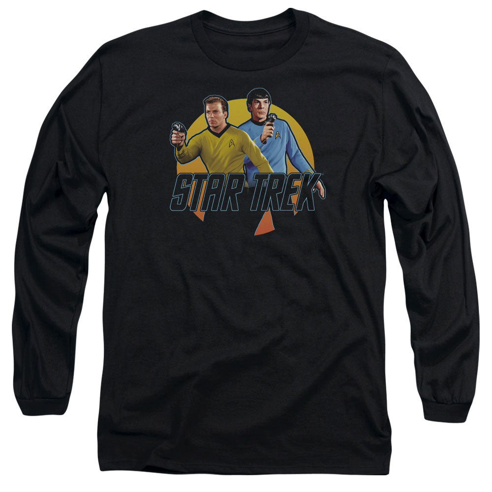 Star Trek Phasers Ready Mens Long Sleeve Shirt Black Officially Licensed Officially Licensed