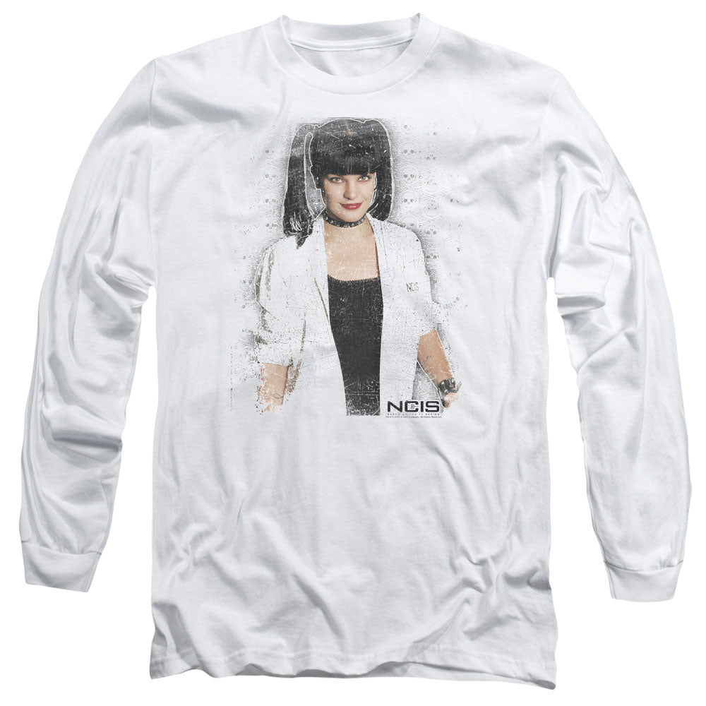 Ncis Abby Skulls Mens Long Sleeve Shirt White Officially Licensed