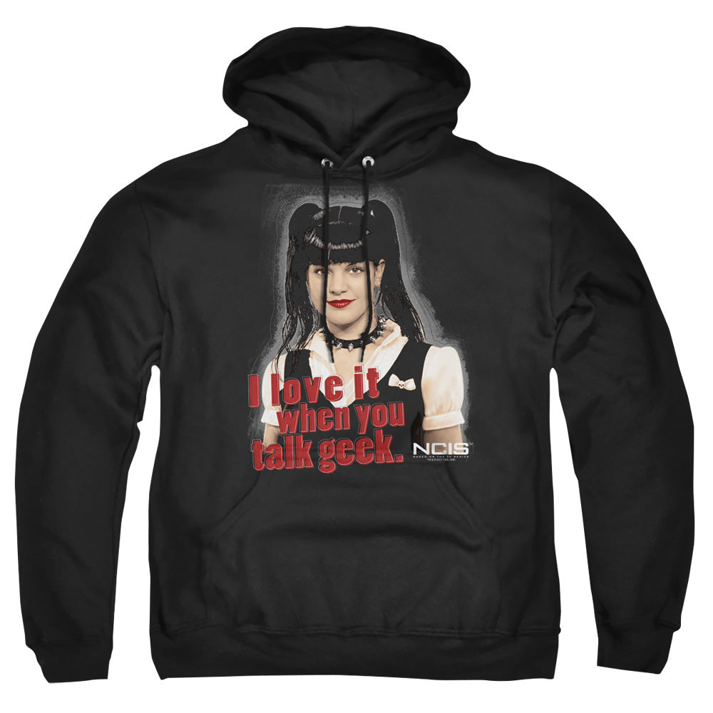 Ncis Geek Talk Mens Hoodie Black Officially Licensed