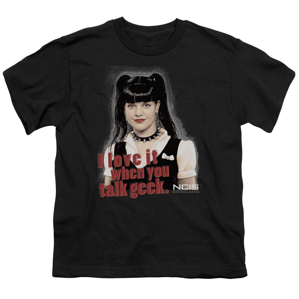 Ncis Geek Talk Kids Youth T Shirt Black Officially Licensed