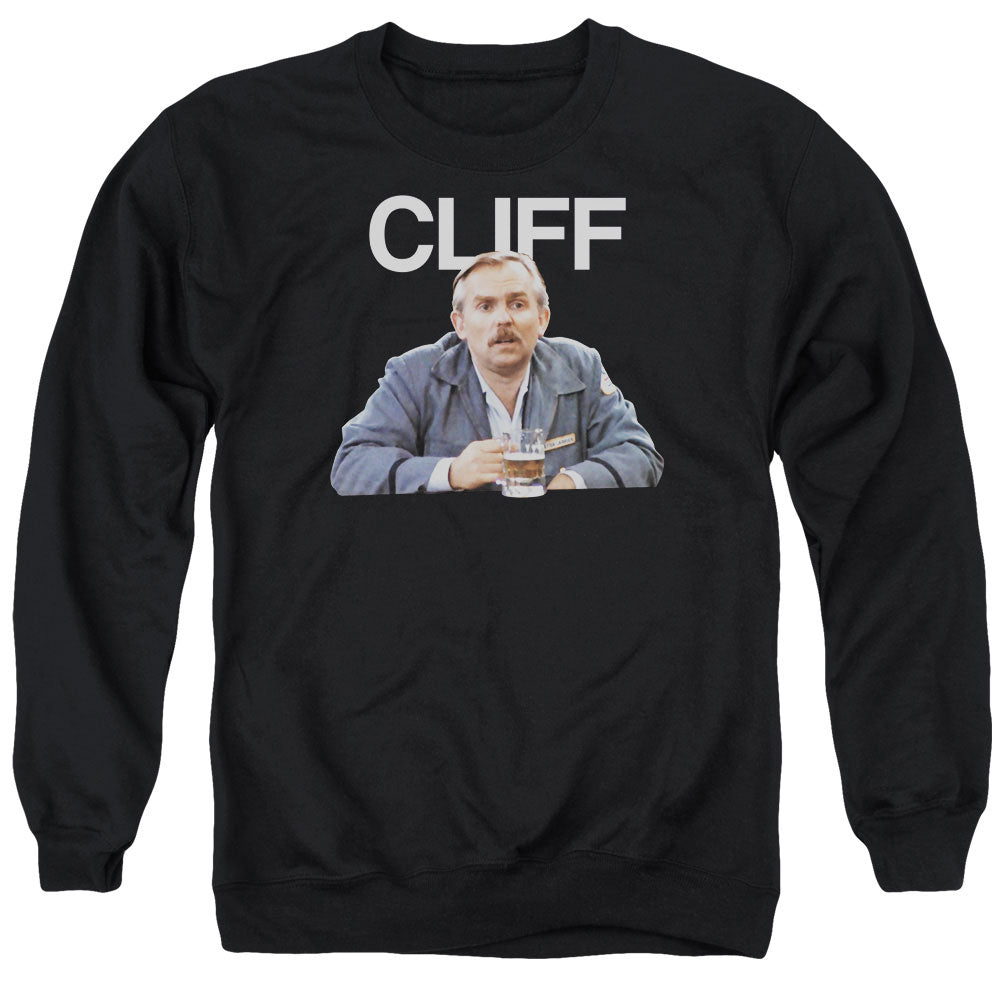 Cheers Cliff Mens Crewneck Sweatshirt Black Officially Licensed
