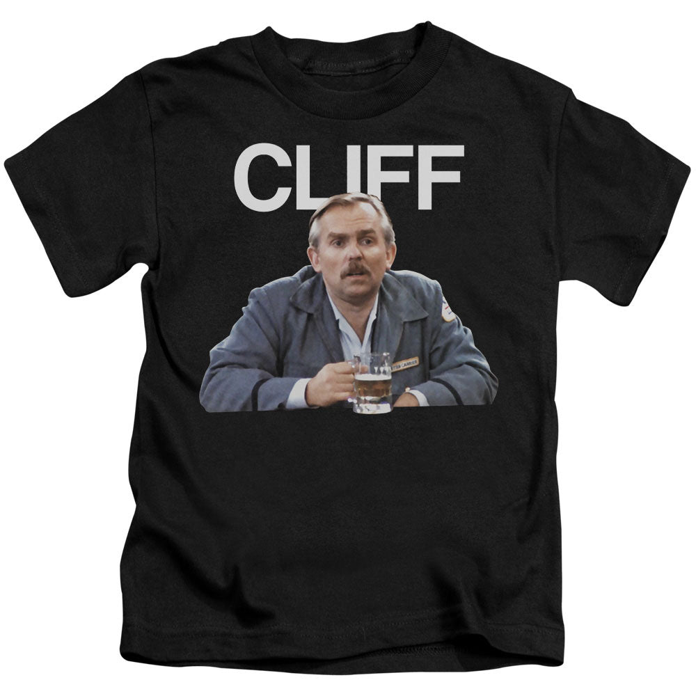Cheers Cliff Juvenile Kids Youth T Shirt Black Officially Licensed