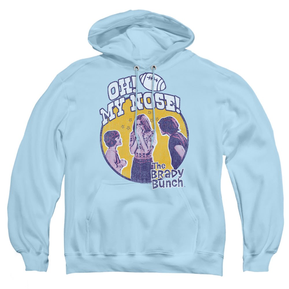 Brady Bunch My Nose Mens Hoodie Light Blue Officially Licensed