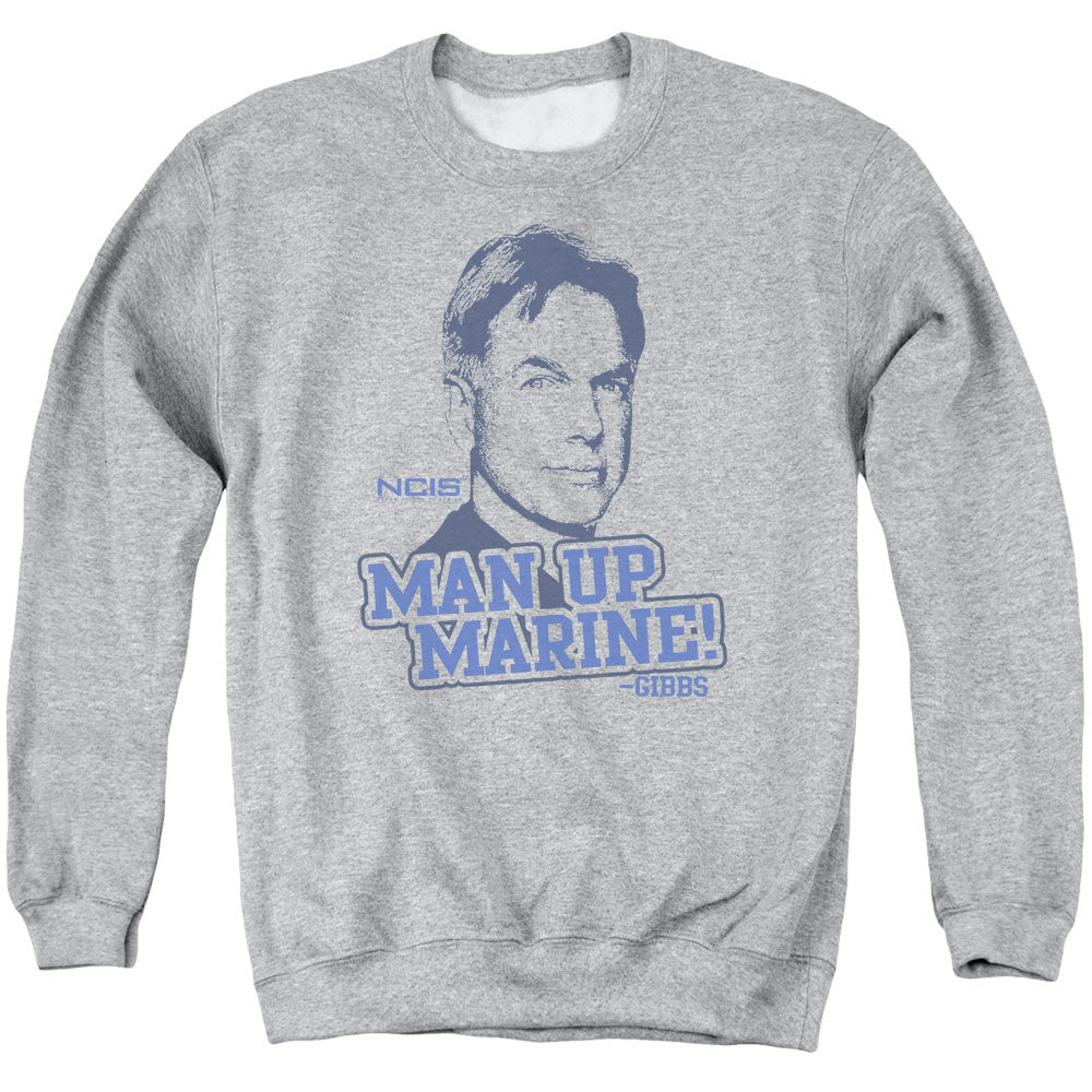 Ncis Man Up Mens Crewneck Sweatshirt Athletic Heather Officially Licensed