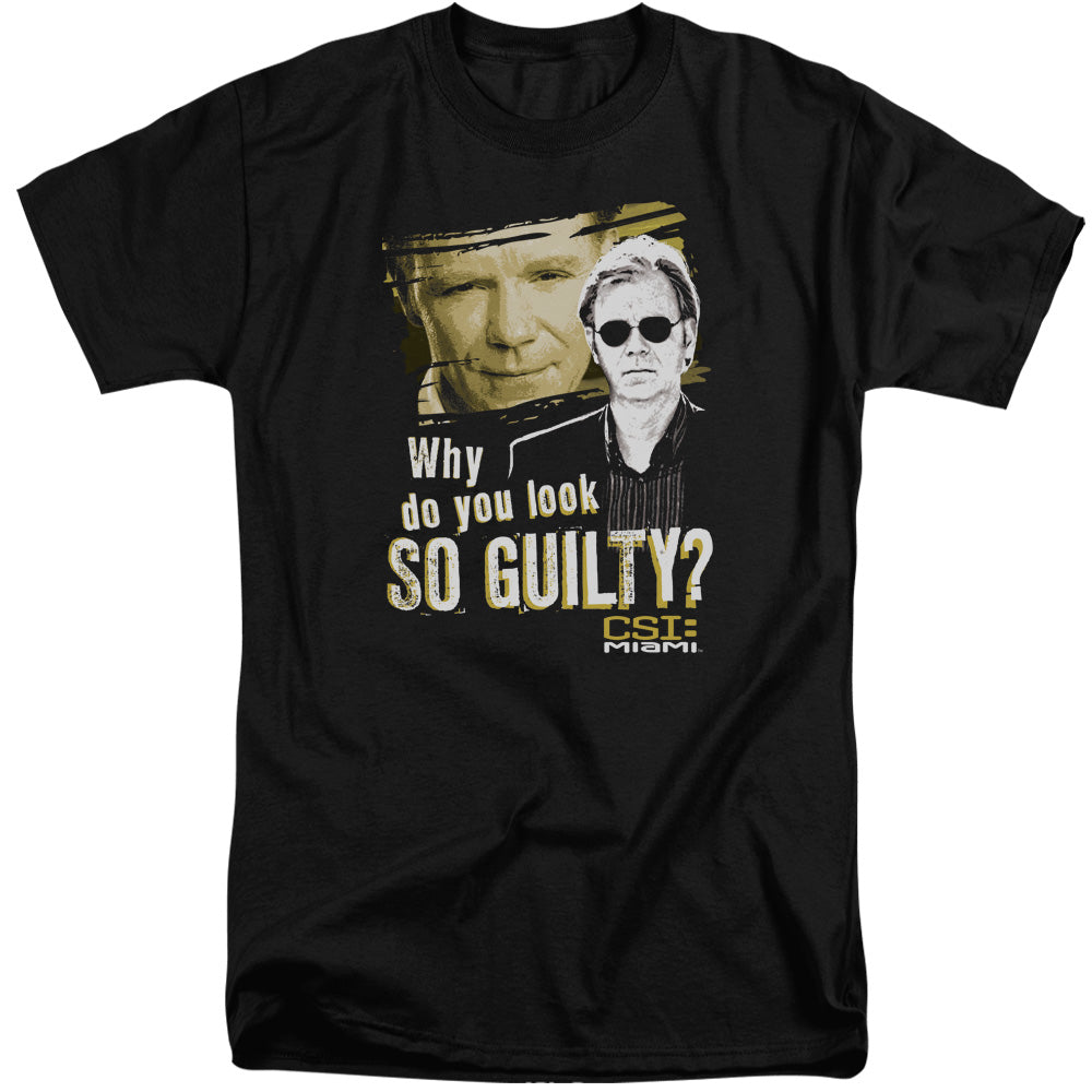Csi Miami So Guilty Mens Tall T Shirt Black Officially Licensed