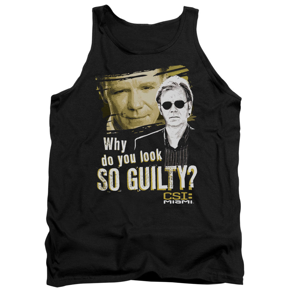 Csi Miami So Guilty Mens Tank Top Shirt Black Officially Licensed
