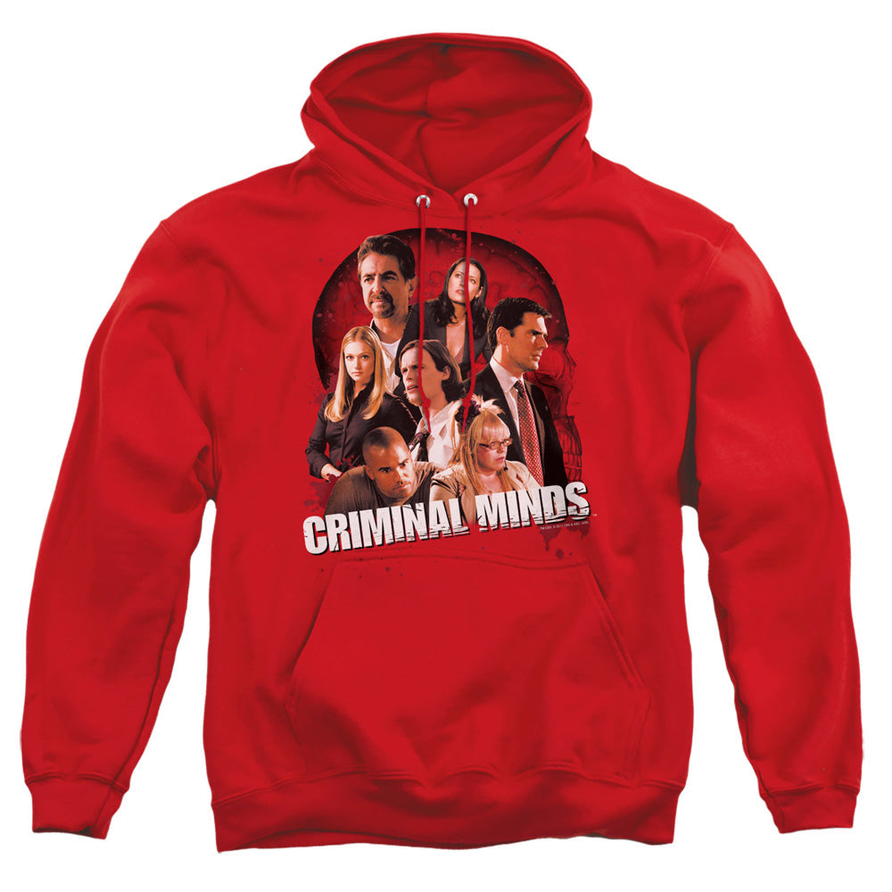 Criminal Minds Brain Trust Mens Hoodie Red Officially Licensed