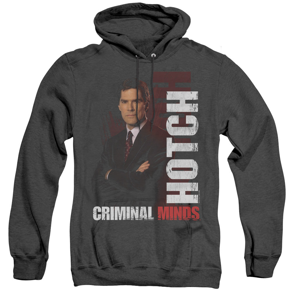 Criminal Minds Hotch Heather Mens Hoodie Black Officially Licensed