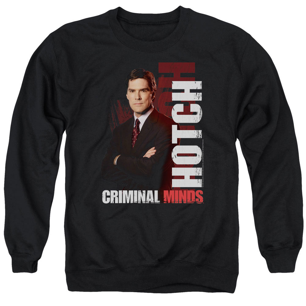 Criminal Minds Hotch Mens Crewneck Sweatshirt Black Officially Licensed
