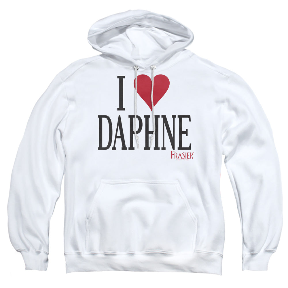 Frasier I Heart Daphne Mens Hoodie White Officially Licensed