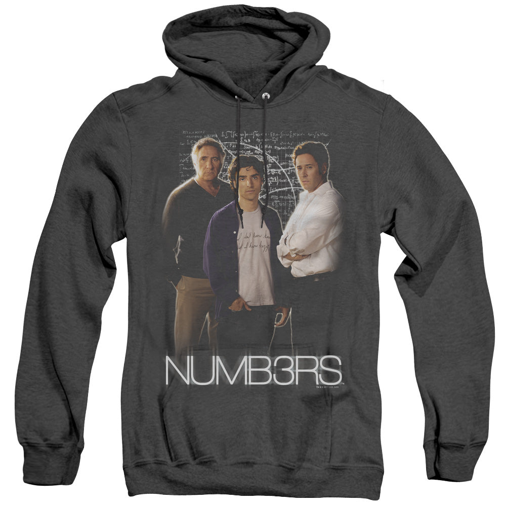 Numbers Equations Mens Heather Hoodie Black Officially Licensed