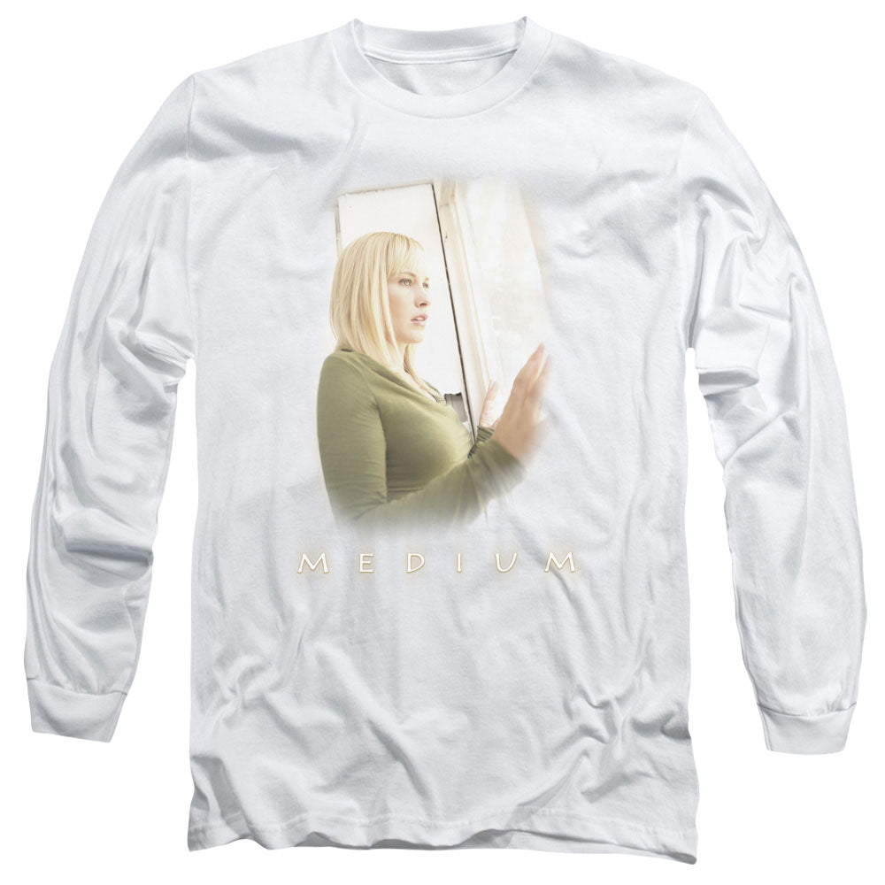 Medium White Light Mens Long Sleeve Shirt White Officially Licensed