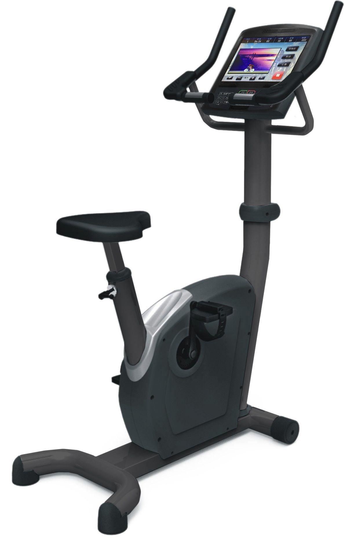 Commercial Upright Bike - Touch Screen - Muscle D Fitness - Adjustable Seat - Contact Heart Rate