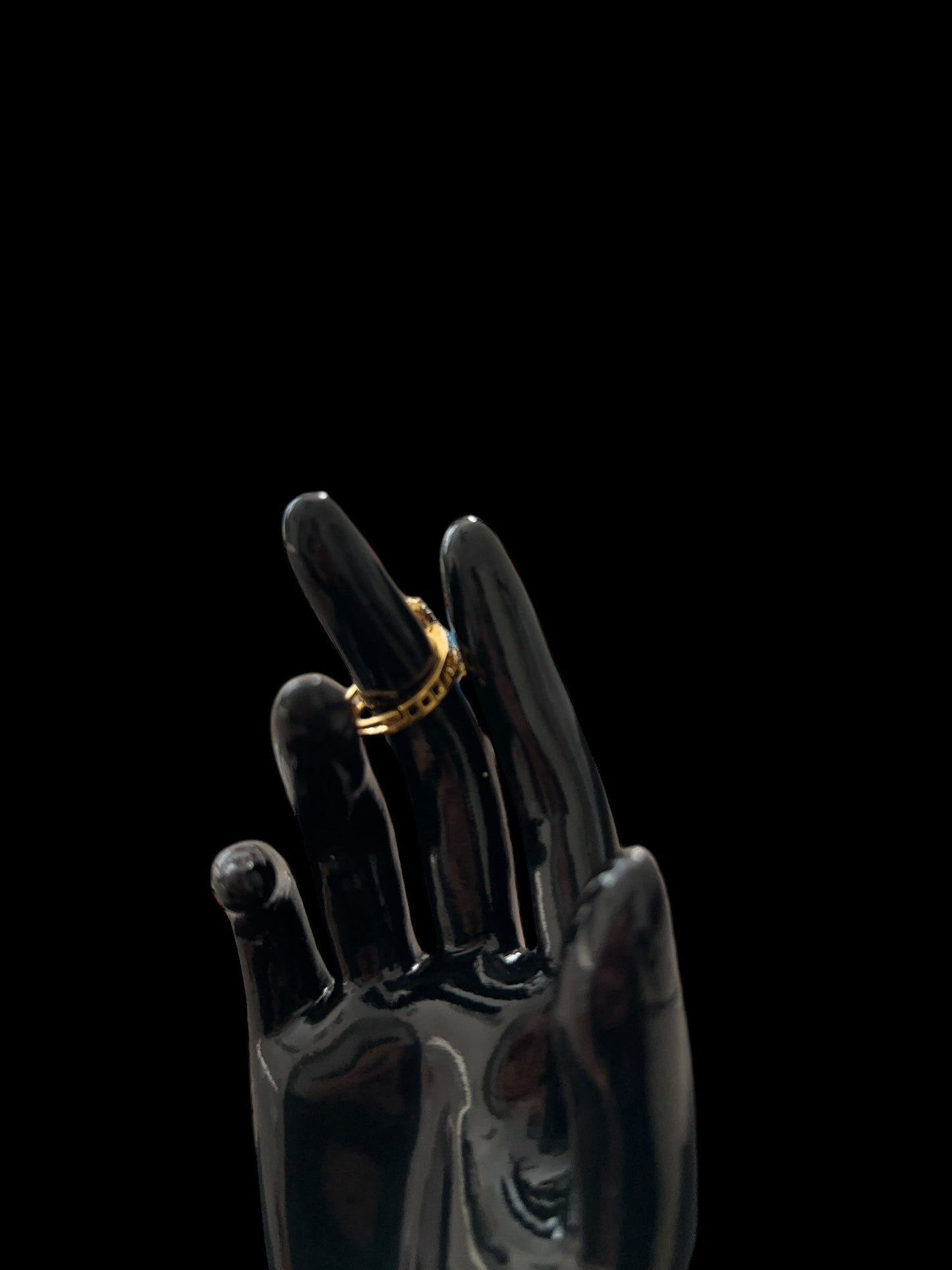 DJR134  Cz gold plated  ring - Ruby( READY TO SHIP)