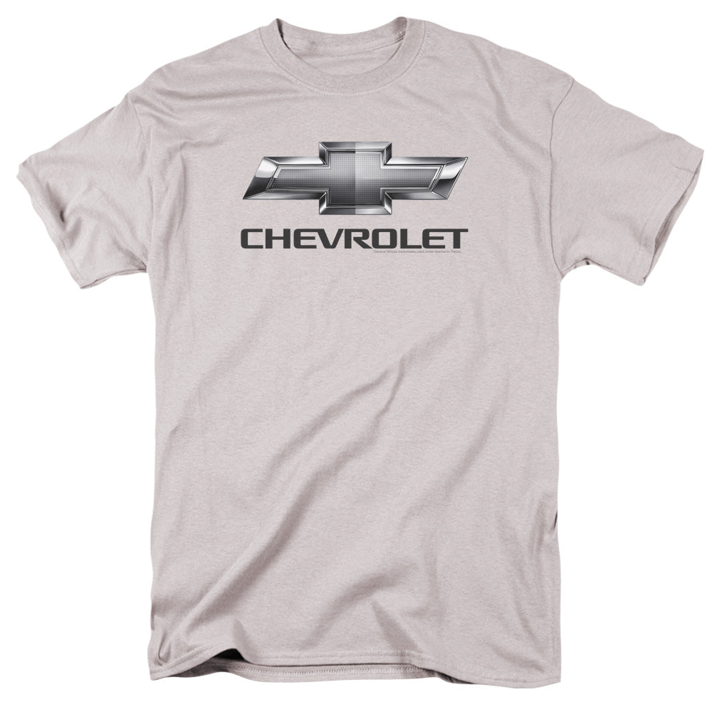 Chevrolet Chevy Bowtie Mens T Shirt Silver Officially Licensed